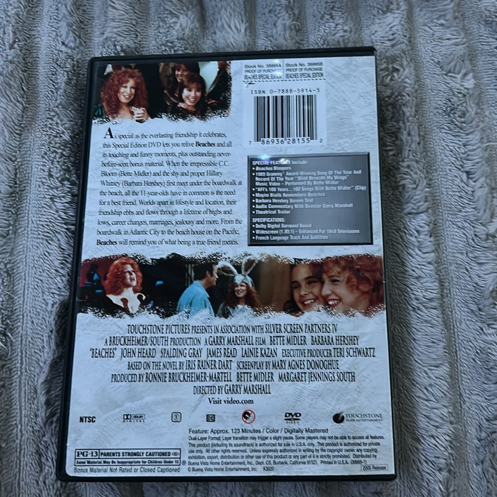 Beaches Special Edition DVD - Picture 2 of 3